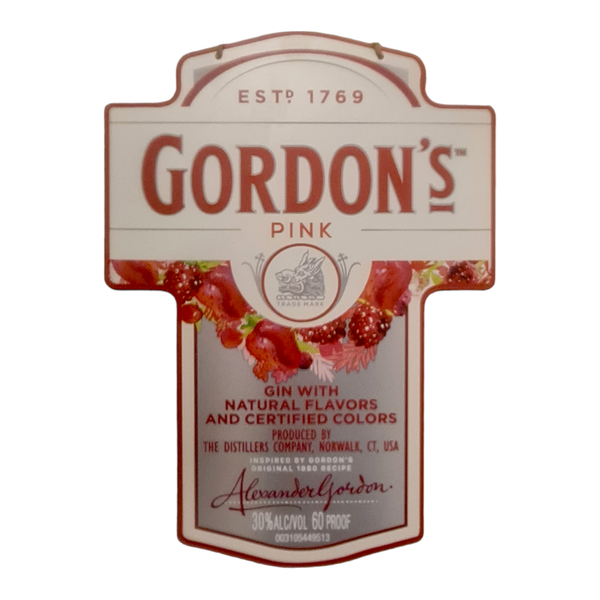 Gordon's Pink Contour Cut Wall Art