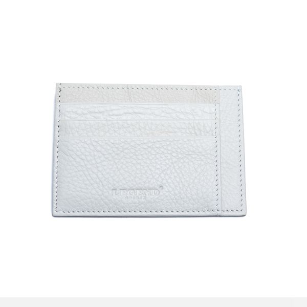 White Legend Spirit ID Holder, Genuine Leather Credit Cards Holder