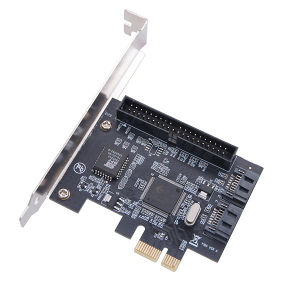 Desktop PCI E Graphics Card to 2 Port SATA Adapter Card