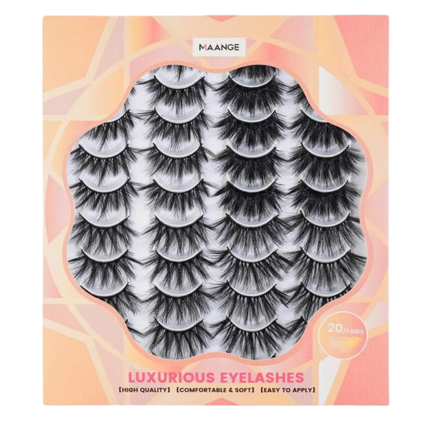 Maange 20 Pairs VolumIZED False Eyelashes (G20-9)