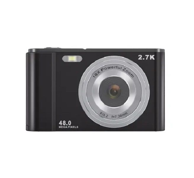 Portable 48MP Anti Shake Camera 16X Powerful Zoom 2.7K 2.88 Inch IPS Screen