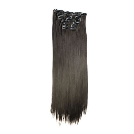 6 Piece 16 Clips 23inch Straight Wig Hair Extensions For Women | Buy Online  in South Africa 