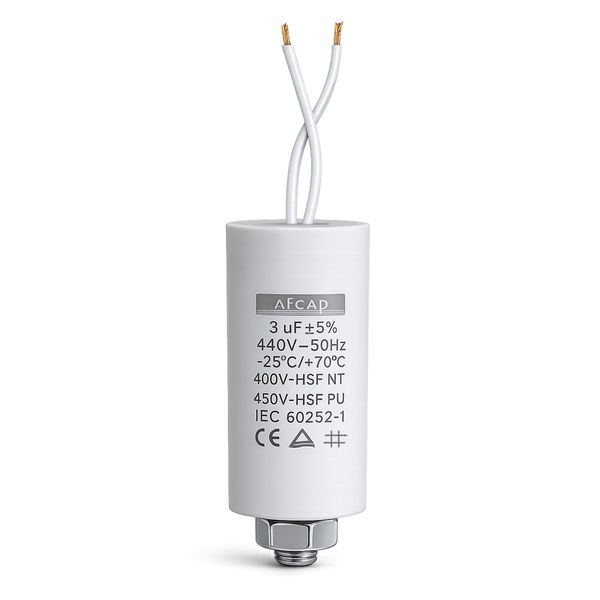 Afcap 3uF 440V AC Motor Run Capacitor IEC 60252-1