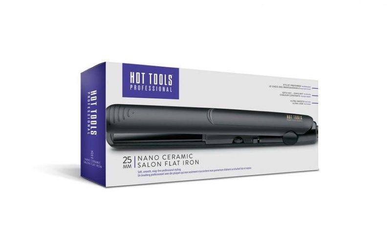 Hot Tools Nano Ceramic 25mm Salon Flat Iron Straightener HTSTBW11E