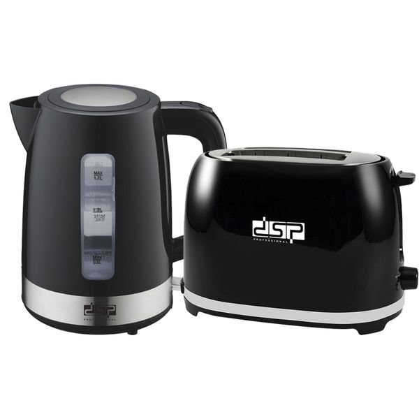 Kettle &amp; Toaster Combo 1.7L Electric Kettle 2 Slice Toaster for Breakfast