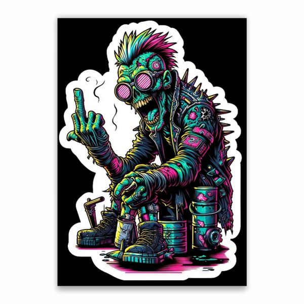 Monster Middle Finger Poster - A1