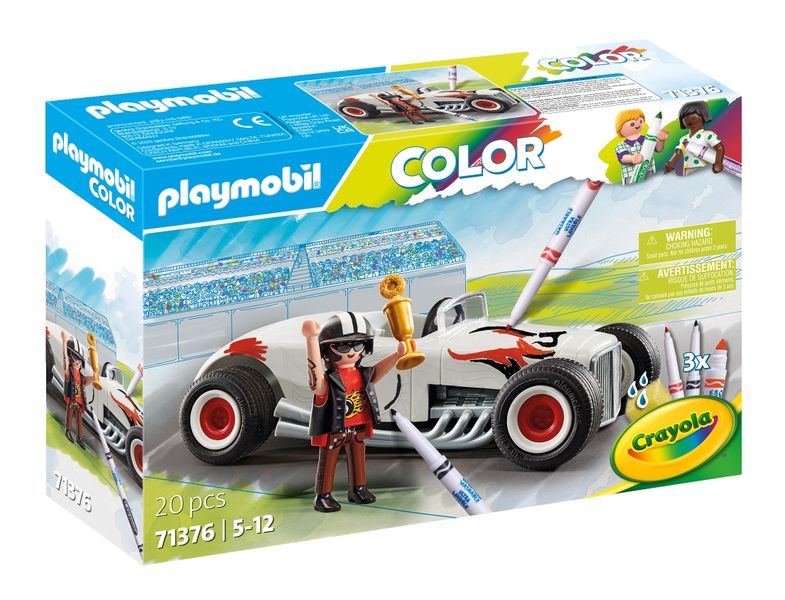 Playmobil Color Crayola - Hot Rod Playset - 20 Piece