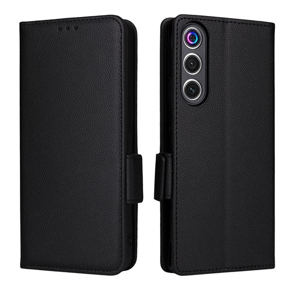 Lychee Patterned Leather Cover Compatible With Nubia RedMagic 10 Air