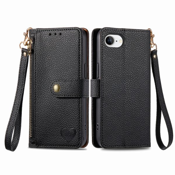 RFID Zip Leather Wallet Case Compatible With iPhone 11 Pro Max Cover