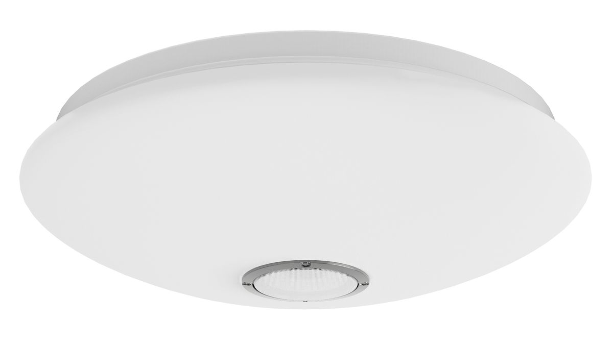 24 Watt LED Ceiling Fitting with Opal Cover and Bluetooth Speaker