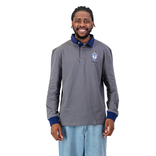 Old School St Albans LS Rugby Jersey-Grey