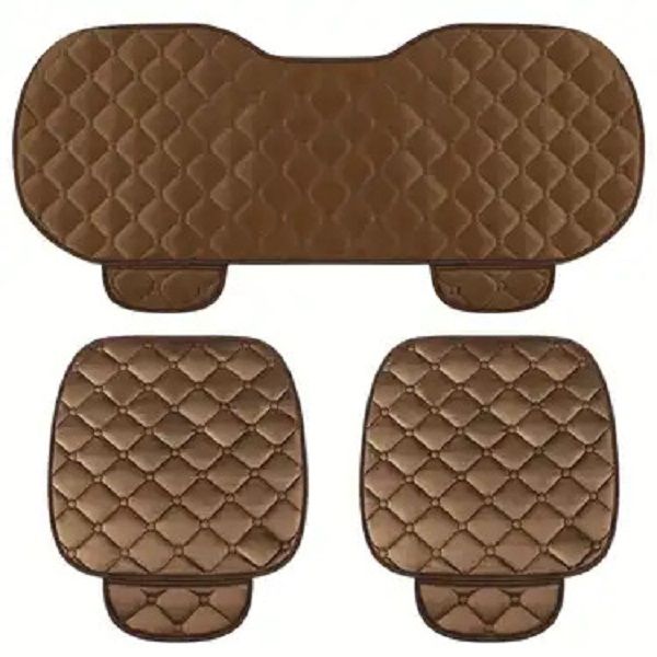 3 Piece Non-slip, Soft Velvet Seat Covers - Front and Back