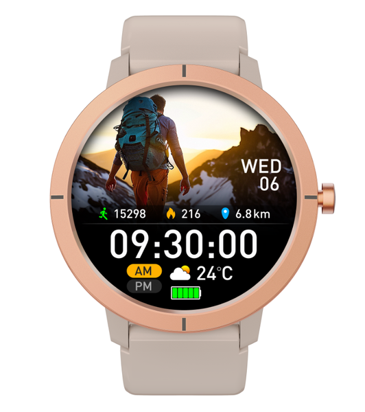 GPS Heart Rate Monitor Smart Watch - 1.32" AMOLED Fitness Tracker
