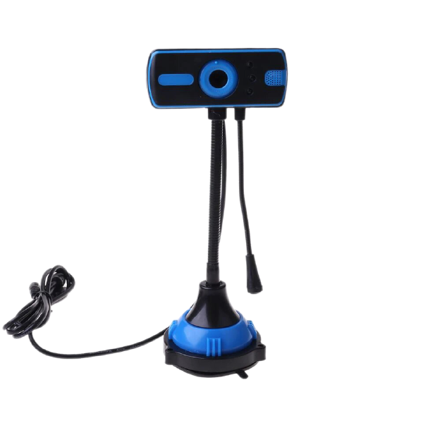 360 Degree Rotating USB Live Stream Web Camera with a Microphone for PC