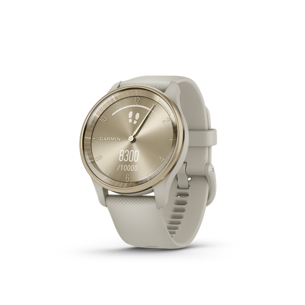 Garmin Vívomove Trend - Cream Gold Stainless Steel Bezel + French Grey Case