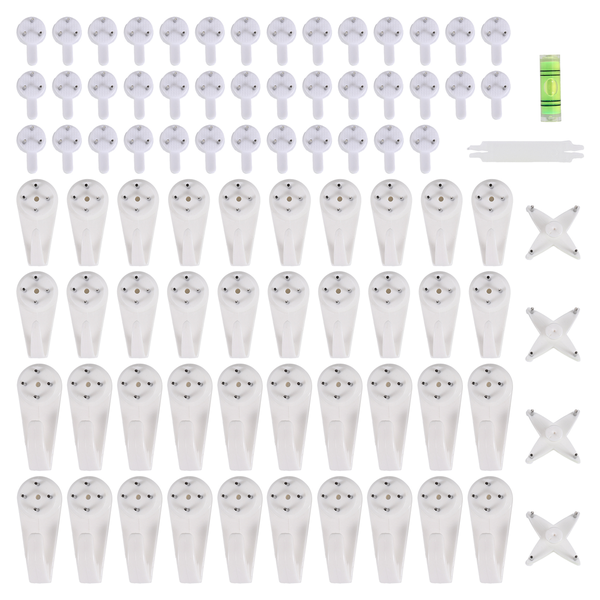 105 Pack Picture Hangers Clock Wedding Photos Hanging Hardware Kit