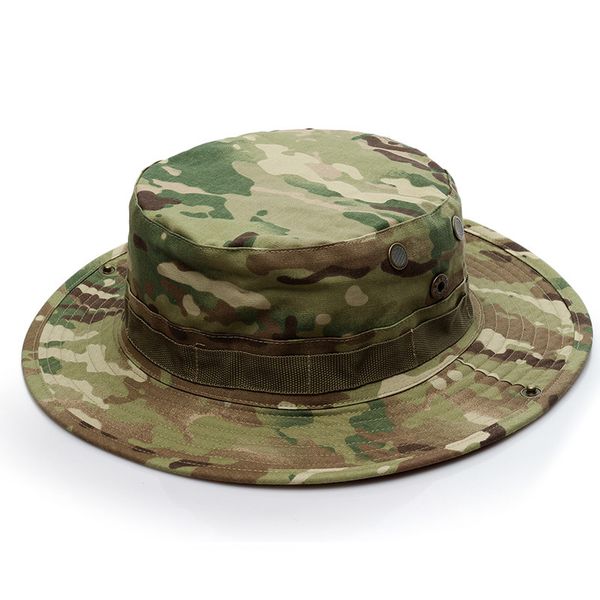 Hiking and Camping Camouflage Brimmed Sun Hat - CP Camouflage