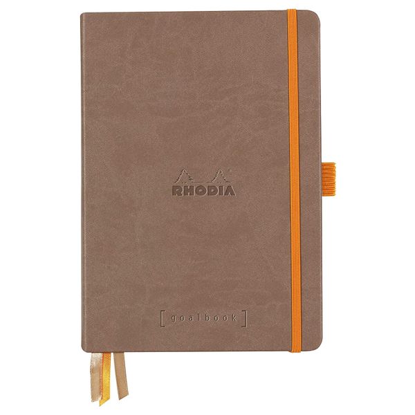 Rhodiarama A5 Hardcover Goalbook, Taupe