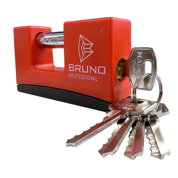 Insurance Padlock - Plastic Cover - 95Mm - Bruno