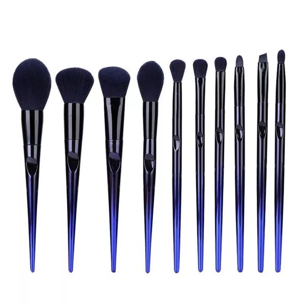 10 Piece Professional Makeup Brush Set - Cosmetic Set of Brushes