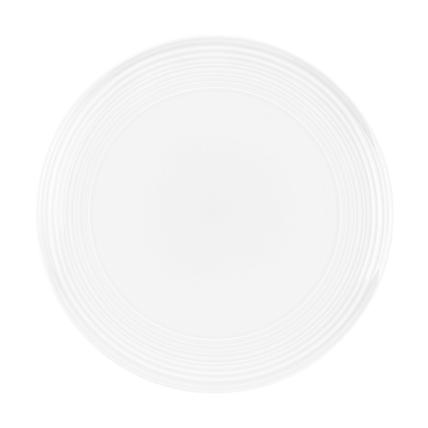 Jenna Clifford - Embossed Lines Whisper White Charger