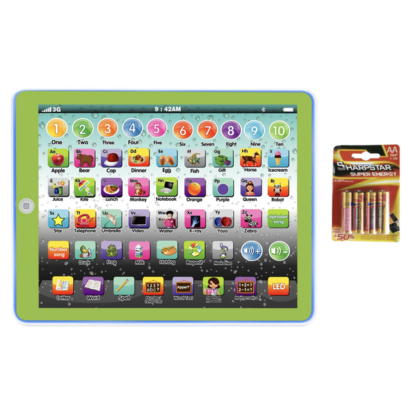 Early Developmental Play Pad for Kids + Batteries - 2 Pack
