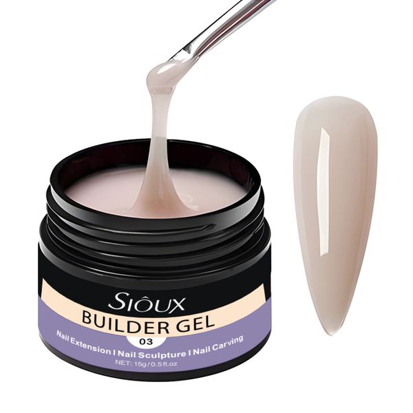 Sioux Builder Gel - Nail Extension, Sculpting &amp; Strengthening Gel 15g