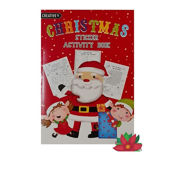 Kids Creative Christmas Holiday Sticker Activity Book