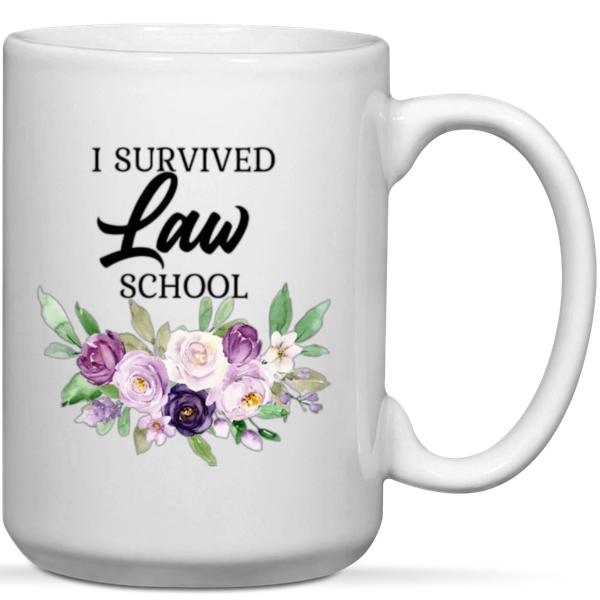 I Survived Law School Lawyer Graduation Gift Mug