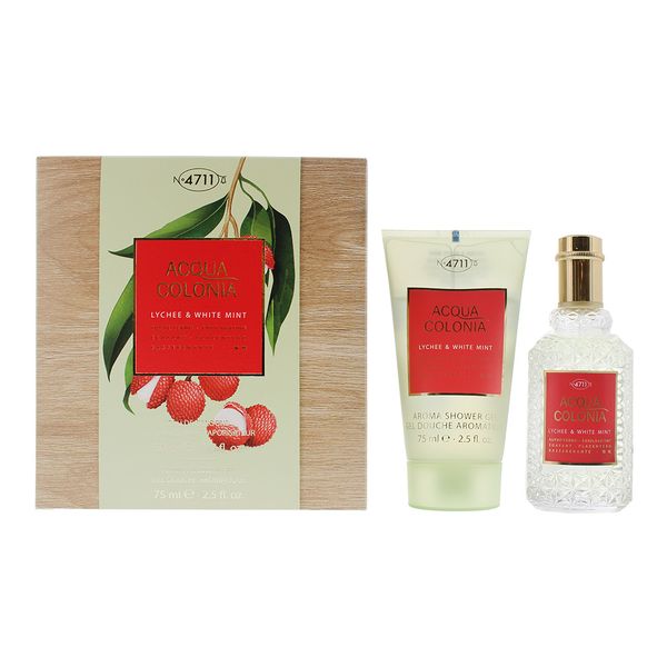 4711 Acqua Colonia Lychee &amp; White Mint 2 Piece Gift Set (Parallel Import)