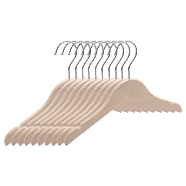 Wooden Children's Hangers Smooth and Durable Wooden Baby - 10 Pack