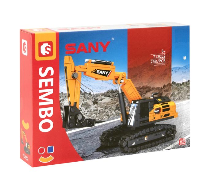 Sembo SANY Domolition Excavator - 197 Pieces - 16.3cm Long