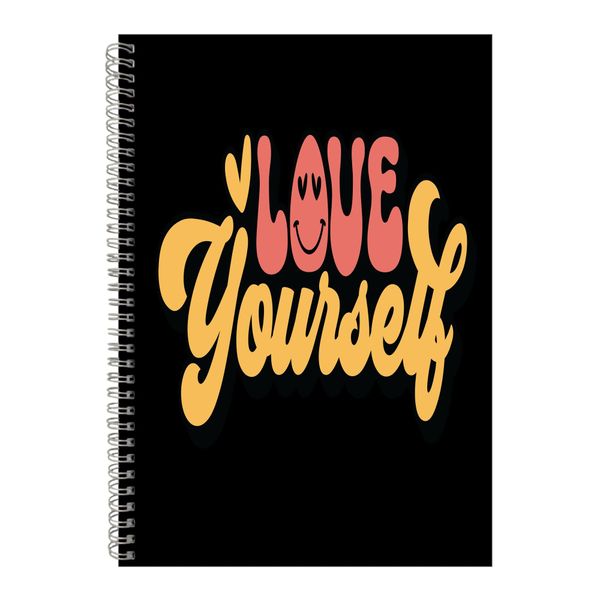 Yourself A4 Notebook Spiral Lined Motivational Sayings Graphic Notepad 185