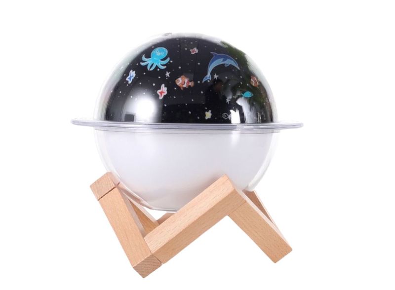2-in-1 Atmosphere Humidifier Projector Night Lights LED Diffuser HQ-8