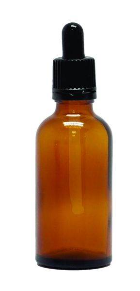 147 - Amber Glass Essential Oil Bottle With Glass Pipette - 20ml