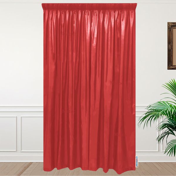 Essentials Curtain Red - Lined - Taped image