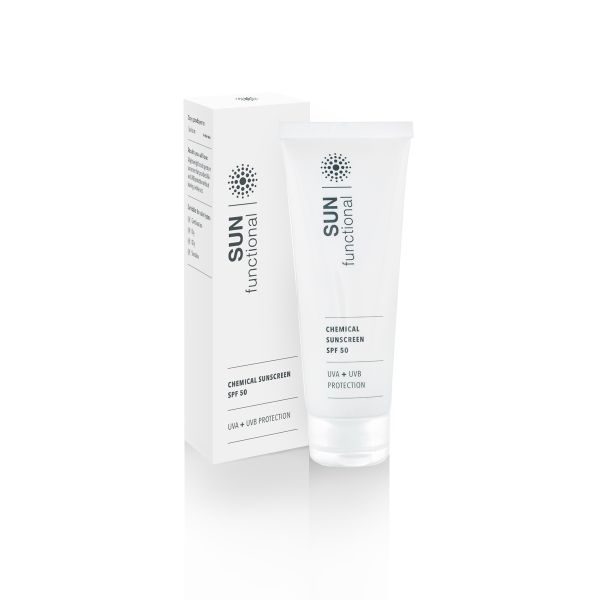 SKIN functional Chemical Sunscreen SPF 50 UVA + UVB Ageing, Pigmentation, Acne