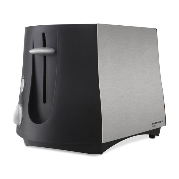 Mellerware Toaster 2 Slice Stainless Steel Brushed 6Heat Settings 800W