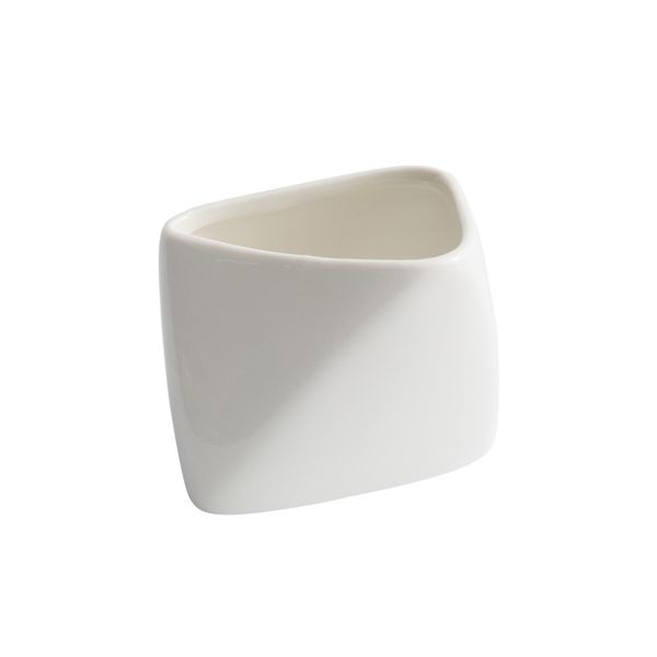 Ceramic Snack Bowl Fries Holder &amp; Dipping Sauce Serving Dish