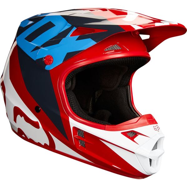 Fox V1 Race Red Helmet image