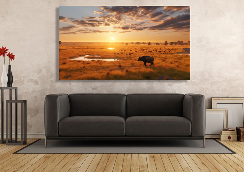 Canvas Wall Art - Savannah Symphony Abstract - IM0243