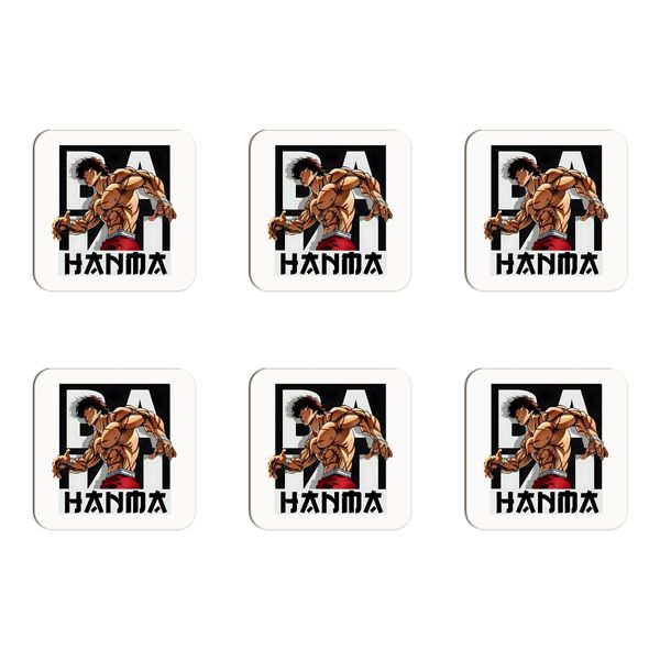 Baki Emblem Coasters - Set of 6
