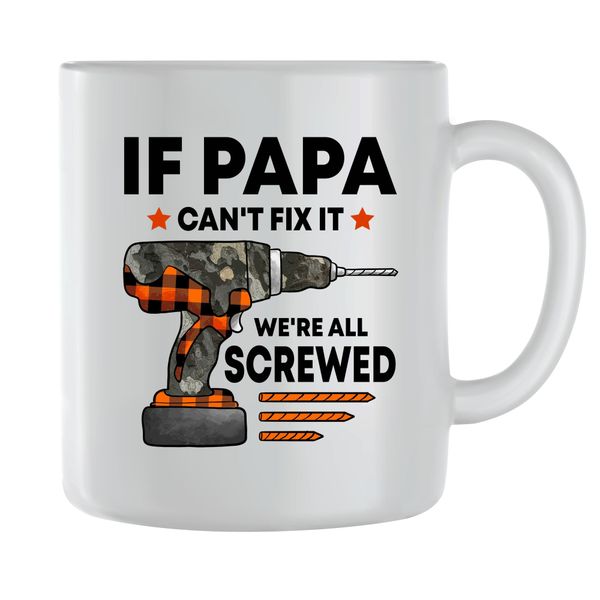 Screwed Coffee Mugs for Men Fathers Day Graphic Dad Sayings Cup Present 179
