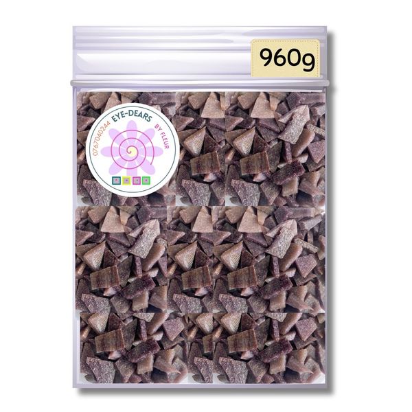 Mosaic Tiles Pre-cut Rustic Mixed Purple 960g (for crafting)