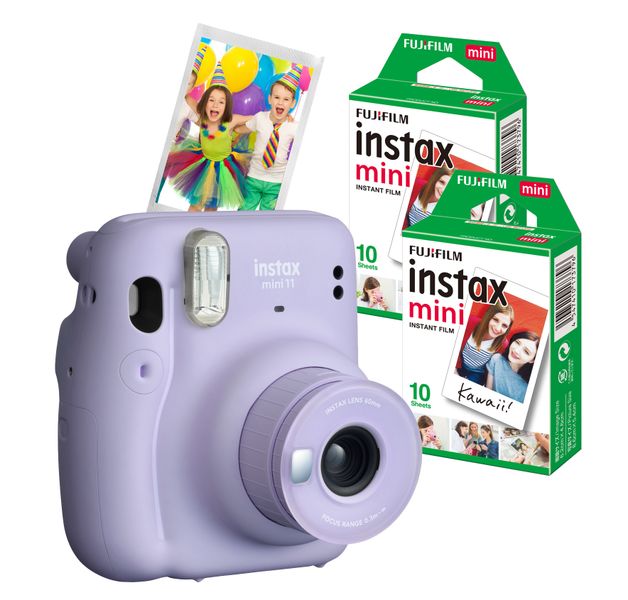 Fujifilm Instax Mini 11 Instant Photo Camera Value Bundle Purple