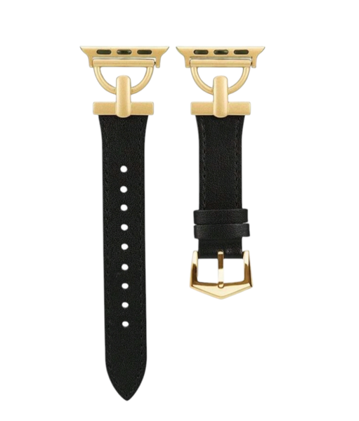 Buckle Leather Strap Compatible with Apple Watch Series (42/44/45/S10 46mm)