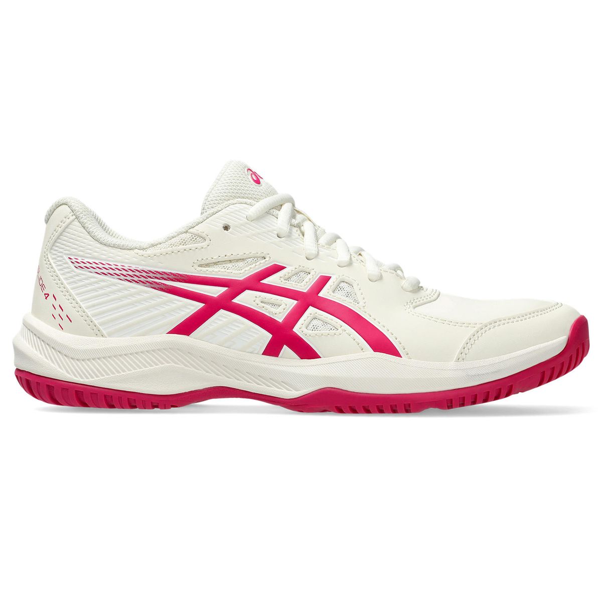Asics Women's Court Slide 4 Tennis Shoes - Cream/Bright Rose
