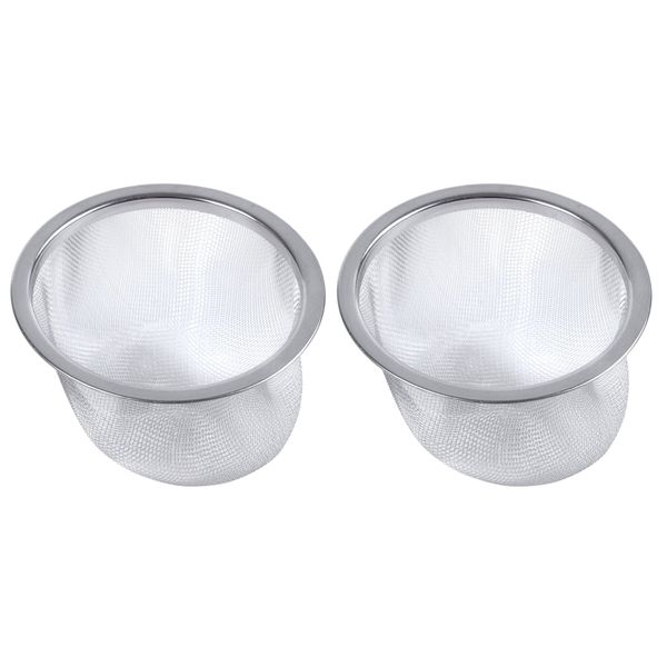 2X teapot diameter 80mm metal mesh tea Leaf spices strainer basket
