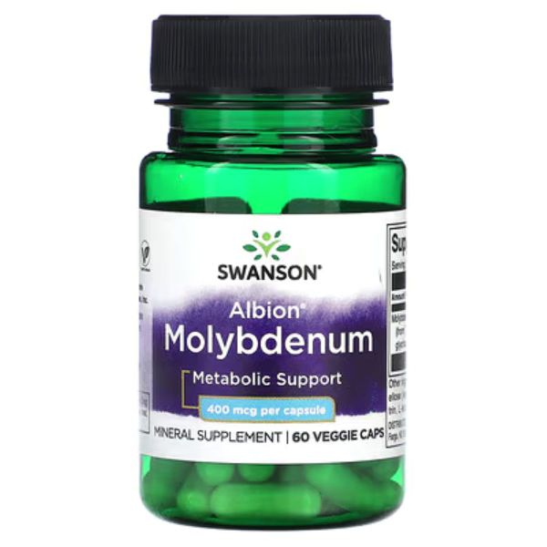 Swanson Albion Molybdenum 400 mcg - 60 Veggie Caps