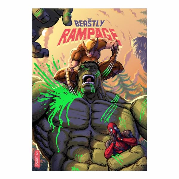 Beast Rampage Attack - A1 Poster